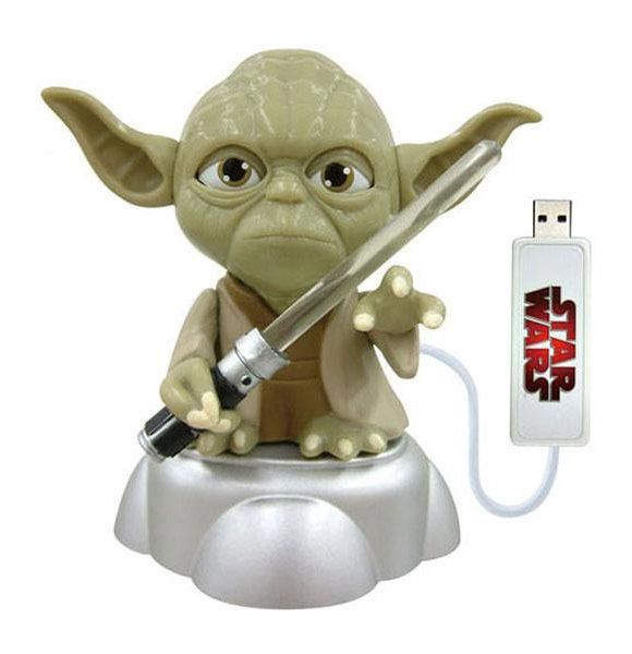 Mestre Yoda USB para os fãs de Star Wars.