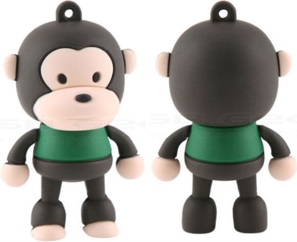 Baby Ape é um Pen Drive em forma de Macaco.