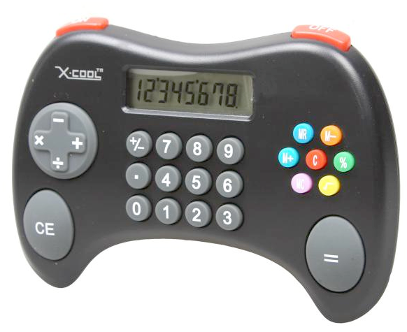 Calculadora em formato de Controle de Videogame