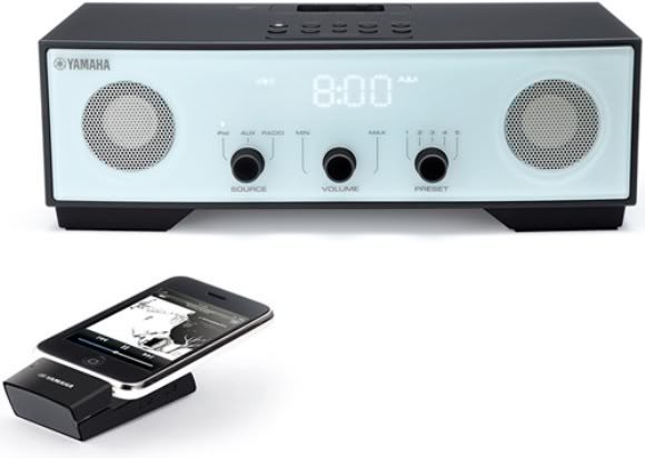 Rádio da Yamaha com Doca permite conexão Wireless com seu iPhone.
