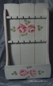 Beautiful Handpainted home decor with roses!