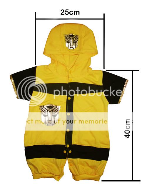 Transformer Bumblebee Baby Costume Size s SC Version