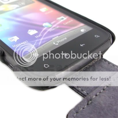 Snake Leather Case Cover Film For HTC Sensation 4G XE Black w  