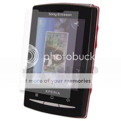   Cover + Film For Sony Ericsson Xperia X10 Mini Pro Black p2  